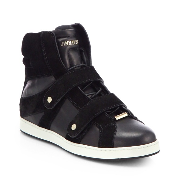 jimmy choo high top sneakers